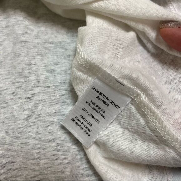 Barefoot Dreams Malibu Collection Linen/Cotton Long Sleeve Tee - Picture 3 of 6